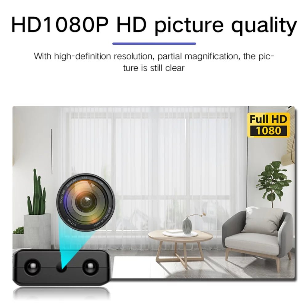 Compact Micro HD WiFi Camera with Audio and Night Vision - Lexians