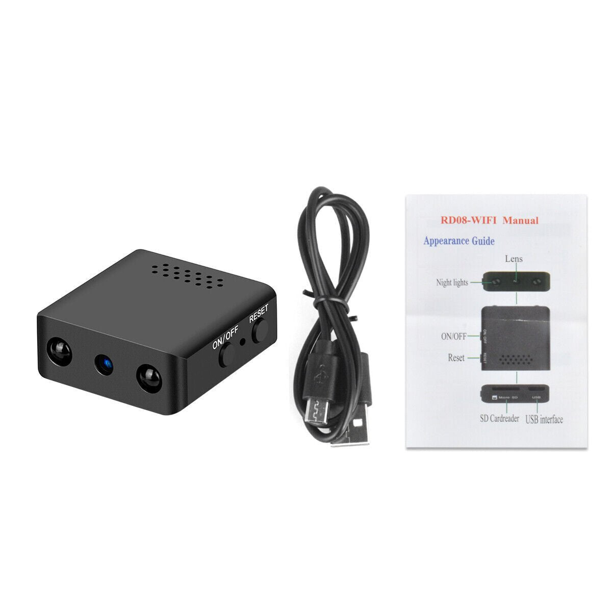 Compact Micro HD WiFi Camera with Audio and Night Vision - Lexians