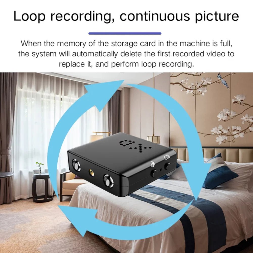 Compact Micro HD WiFi Camera with Audio and Night Vision - Lexians