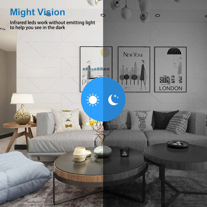 Compact Night Vision WiFi Camera for Home Surveillance - Lexians