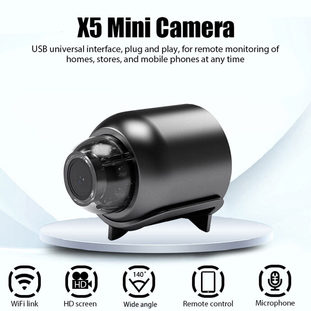 Compact Night Vision WiFi Camera for Home Surveillance - Lexians