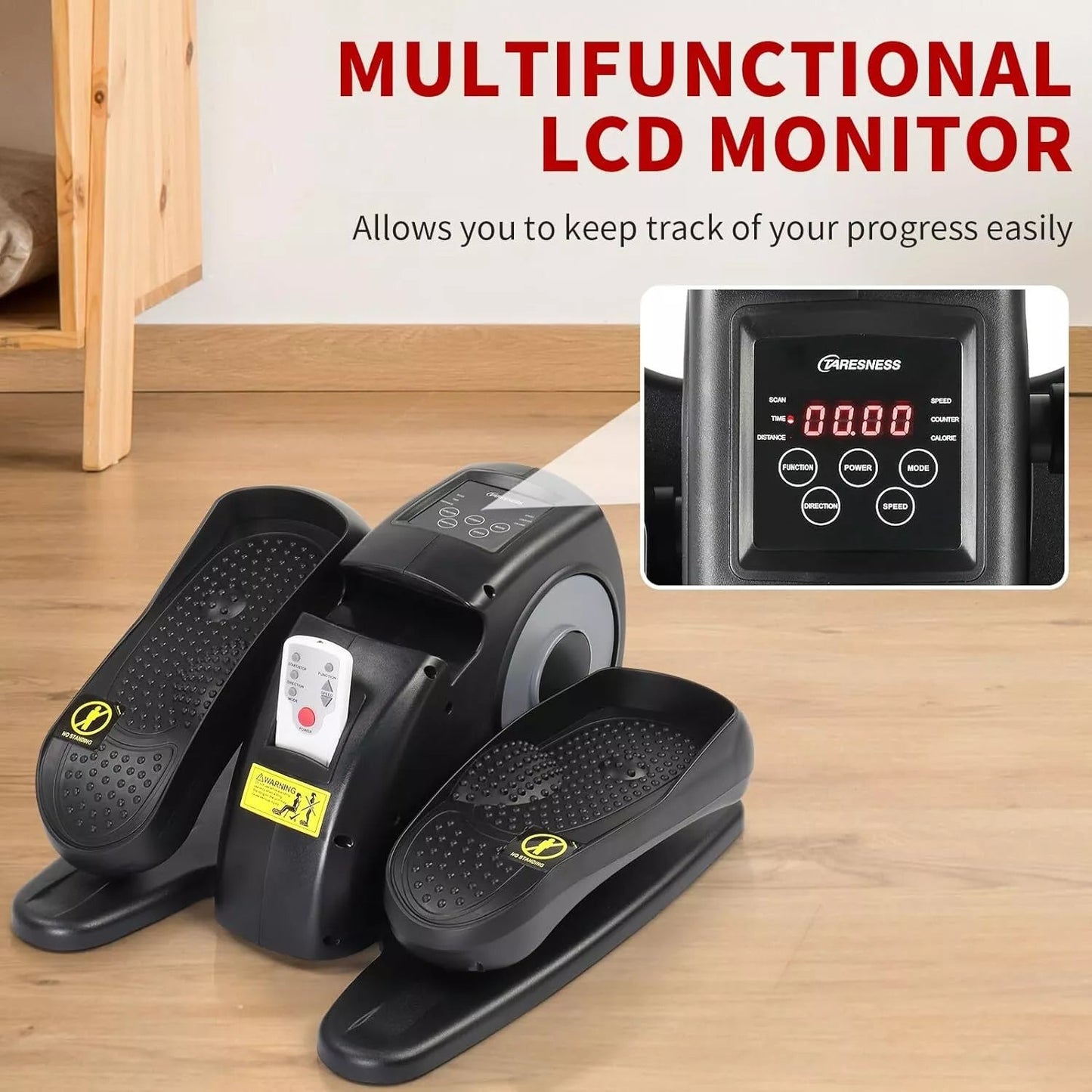 Compact Under Desk Ellipse Leg Exerciser for Home & Office - Lexians