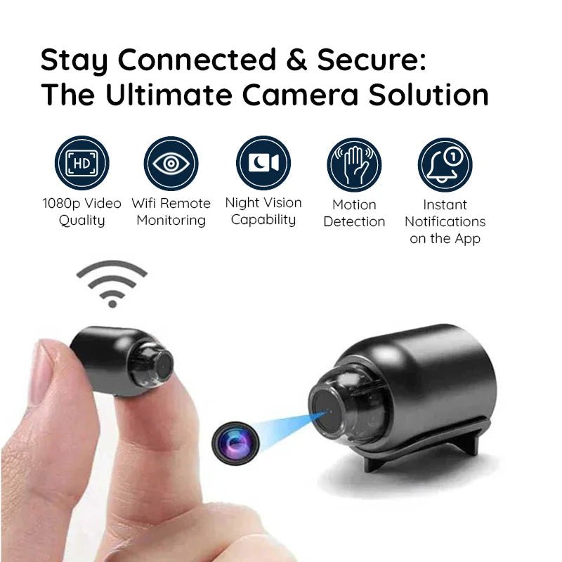 Compact WiFi Camera with Night Vision for Security - Lexians