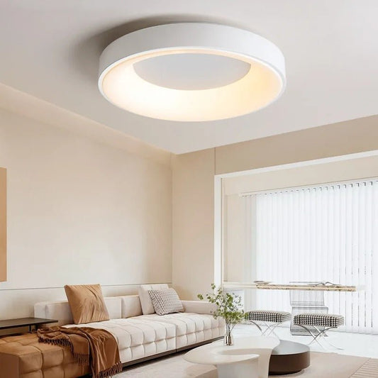 Contemporary Circular Metal LED Ceiling Light - Lexians