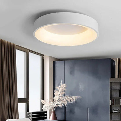 Contemporary Circular Metal LED Ceiling Light - Lexians