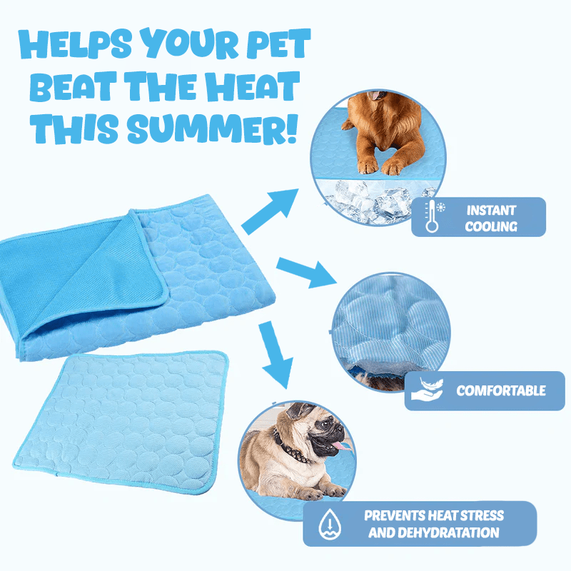Cooling Dog Mat - Pet Heat Relief & Comfort - Lexians