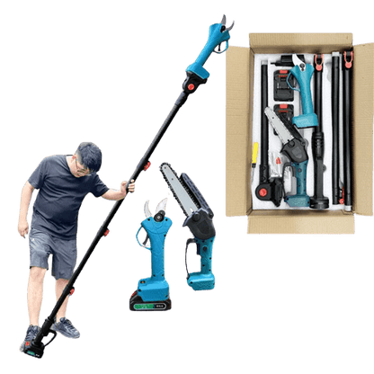 Cordless 8 inch Chainsaw & Pole Saw for Gardeners - Lexians