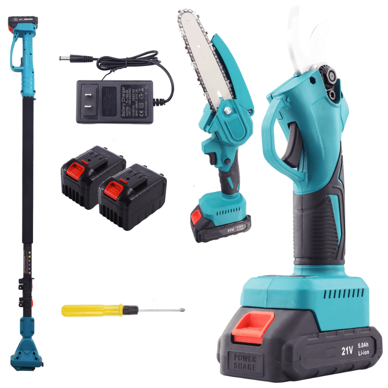 Cordless 8 inch Chainsaw & Pole Saw for Gardeners - Lexians
