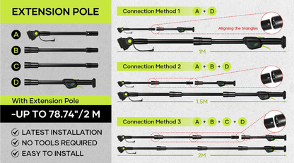 Cordless 8 inch Chainsaw & Pole Saw for Gardeners - Lexians