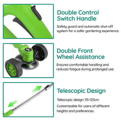 Cordless Electric Grass Trimmer - Battery Operated by Homeowners - Lexians