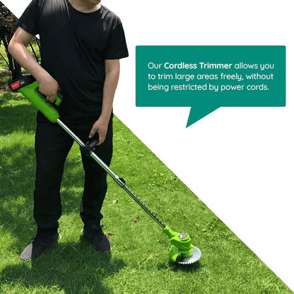 Cordless Electric Grass Trimmer - Battery Operated by Homeowners - Lexians