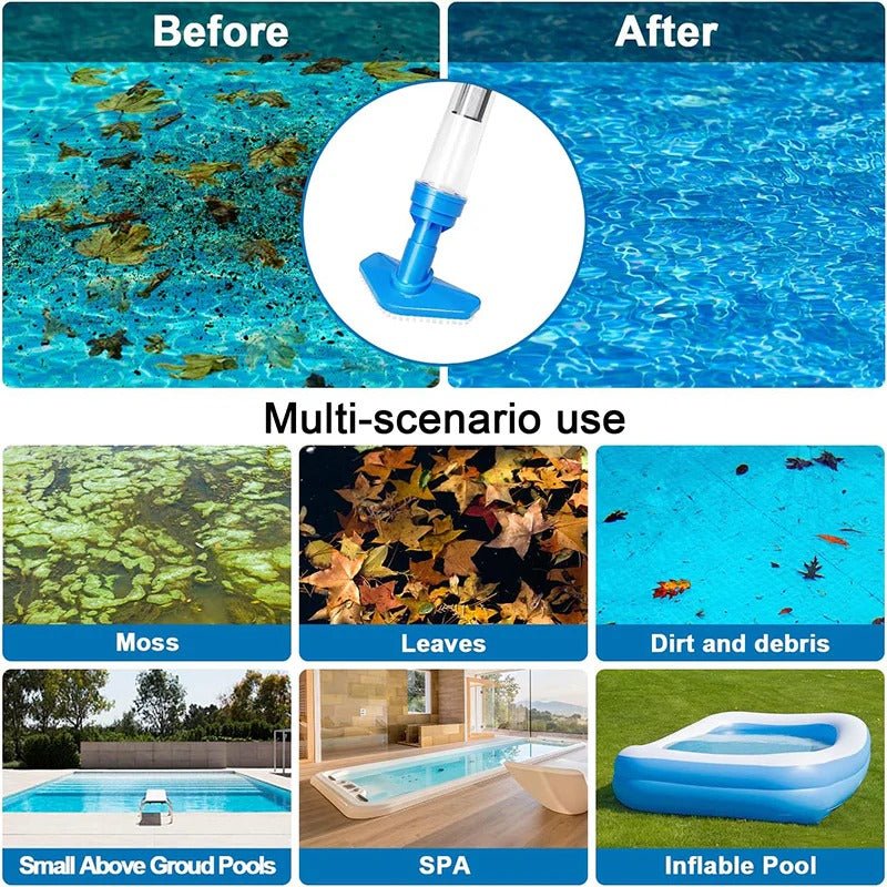 Cordless Rechargeable Pool Vacuum Cleaner with 3 - in - 1 Functionality - Lexians