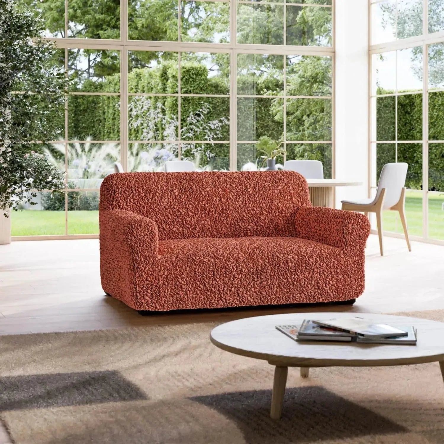 Cotton Loveseat 2 - Seater Slipcover - Kid & Pet Friendly - Lexians