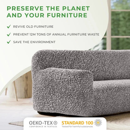 Cotton Loveseat 2 - Seater Slipcover - Kid & Pet Friendly - Lexians