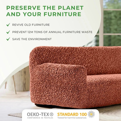 Cotton Loveseat 2 - Seater Slipcover - Kid & Pet Friendly - Lexians