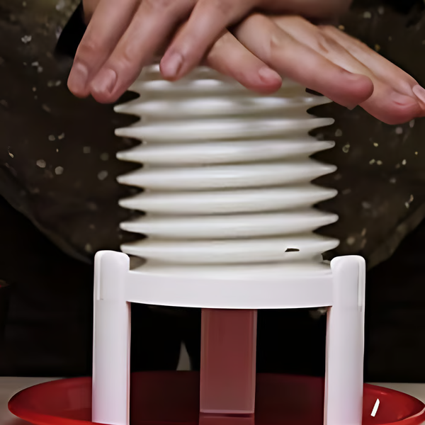 "Creative egg peeler tool for quick, safe shell removal; efficient kitchen gadget with sleek design and compact portability."