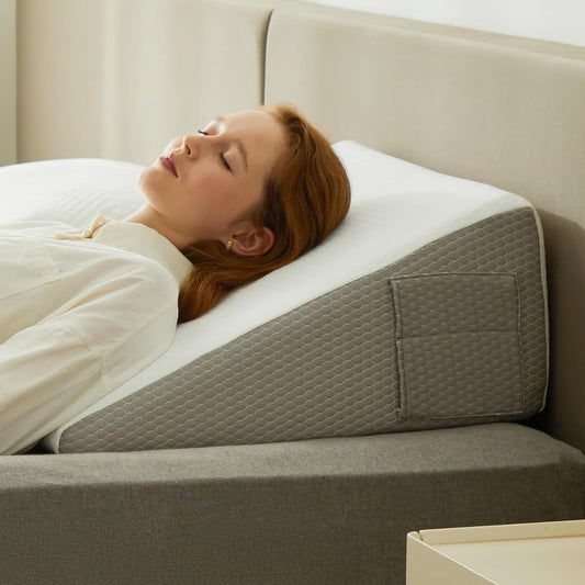 Deluxe Memory Foam Wedge Pillow for Enhanced Comfort - Lexians