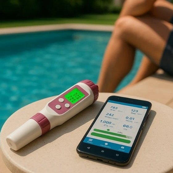 Digital Pool Tester for Water Analysis with App Support - Lexians