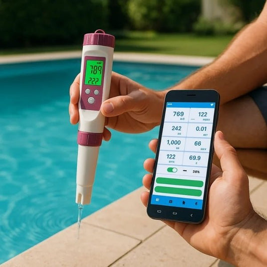 Digital Pool Tester for Water Analysis with App Support - Lexians
