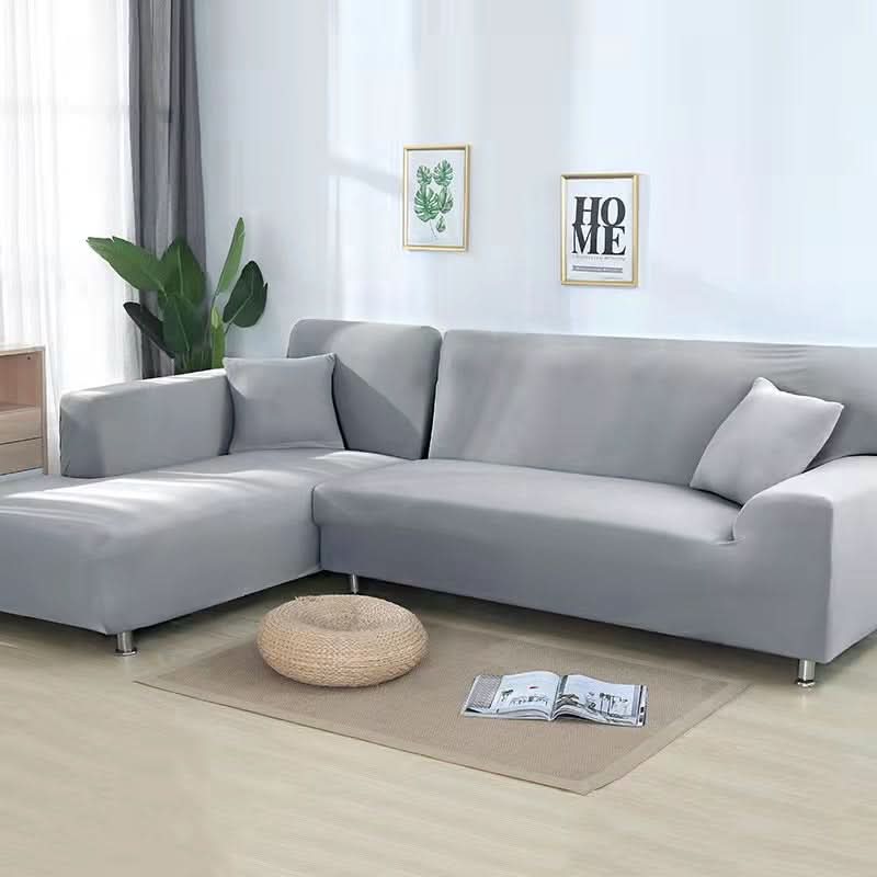 Affordable universal fit elastic sofa protector cover, great for home decor & family life.