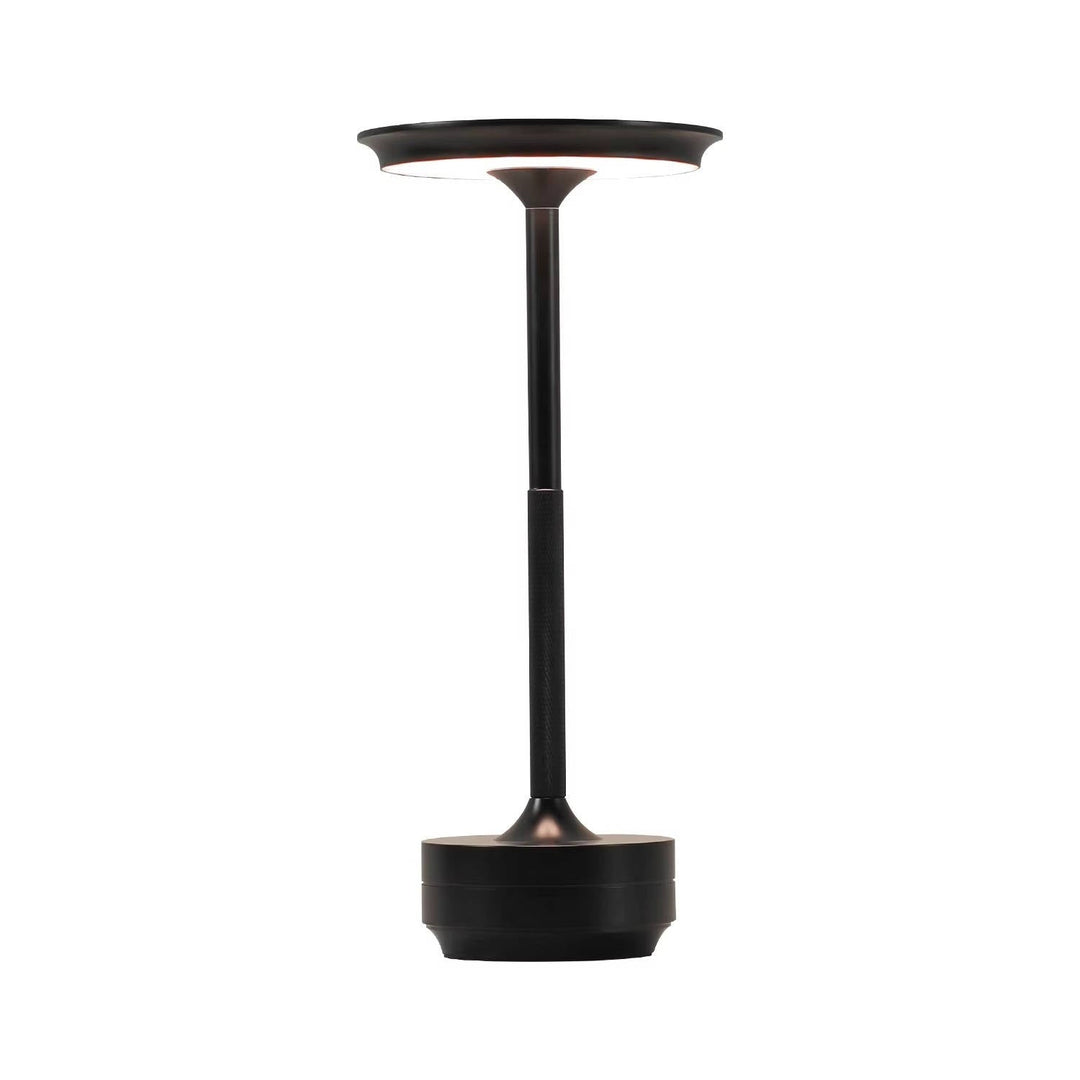 Contemporary touch lamp with dimmable 3-color LED. Cordless design for flexible home decor lighting.