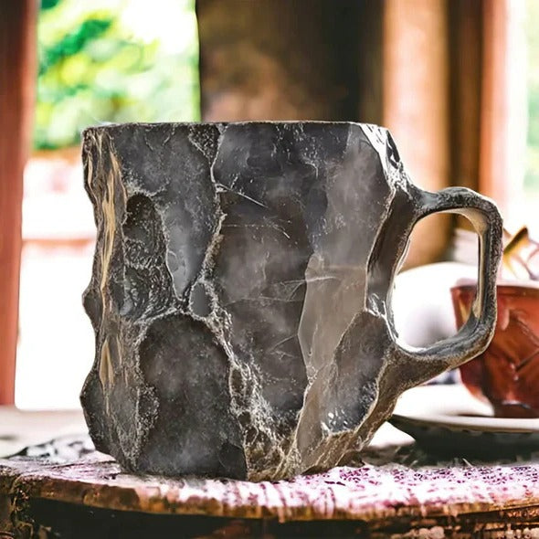 Elegant mineral crystal coffee mug, ideal for enjoying your daily tea or coffee, durable.