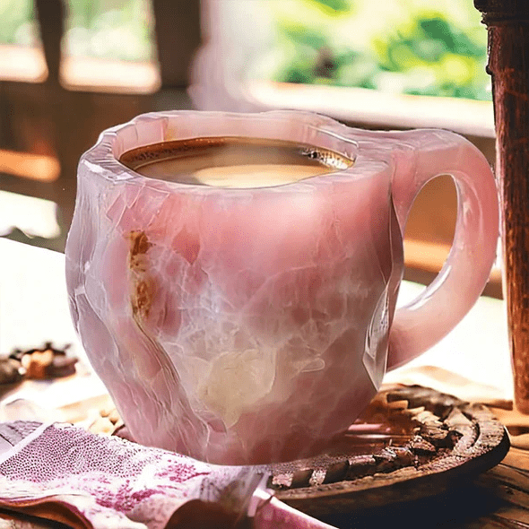 Earth - Inspired Mineral Crystal Coffee Mug - Elegant Drinkware - Lexians