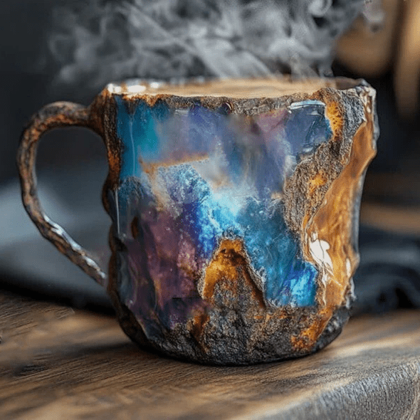 Earth - Inspired Mineral Crystal Coffee Mug - Elegant Drinkware - Lexians