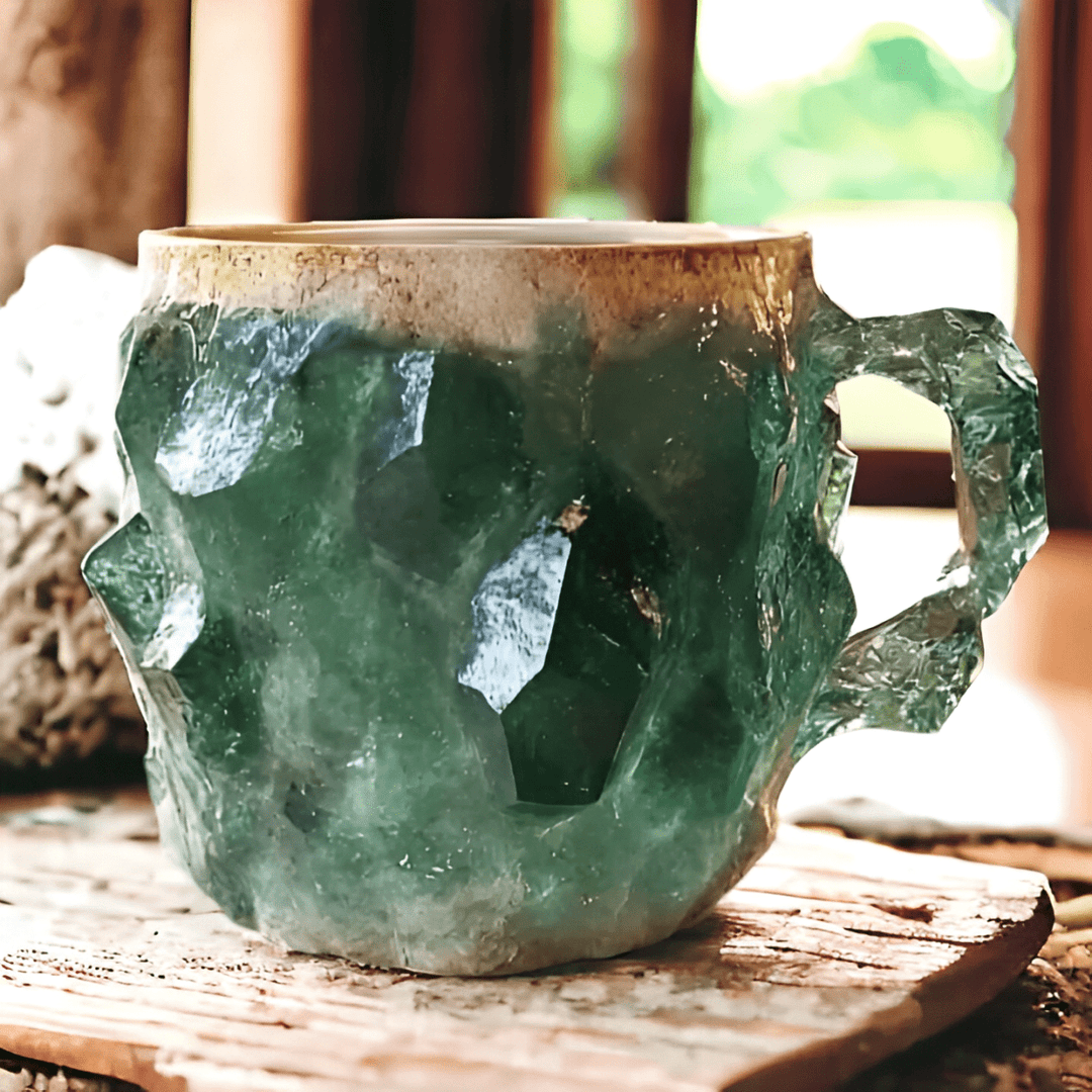 Earth - Inspired Mineral Crystal Coffee Mug - Elegant Drinkware - Lexians