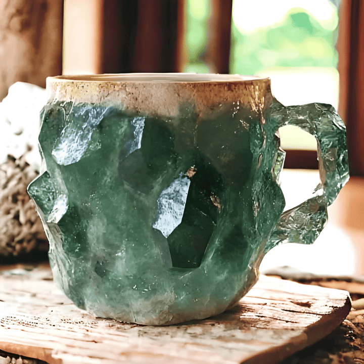 Earth - Inspired Mineral Crystal Coffee Mug - Elegant Drinkware - Lexians