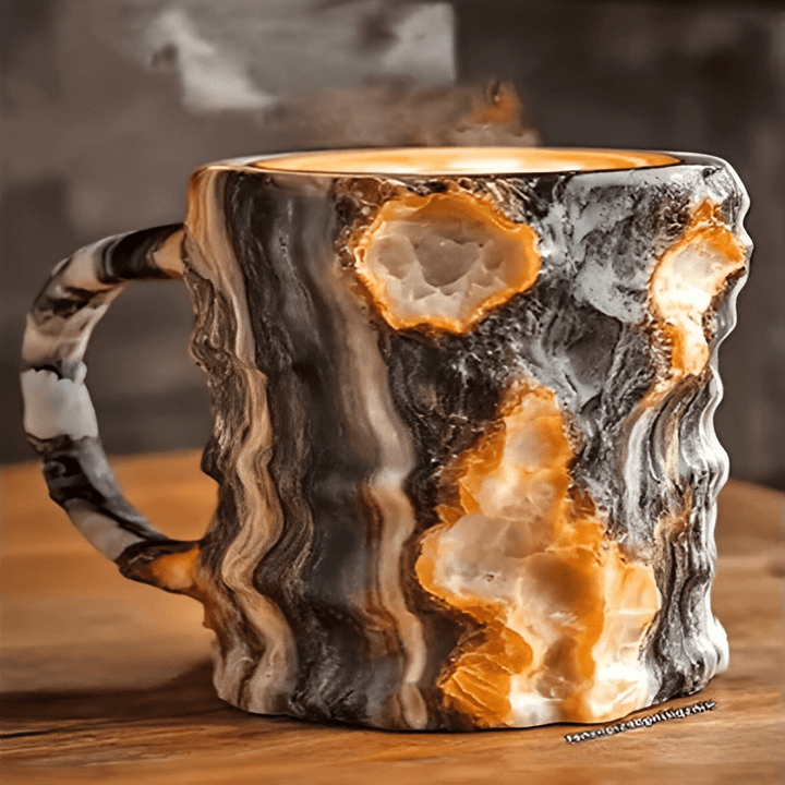 Earth - Inspired Mineral Crystal Coffee Mug - Elegant Drinkware - Lexians