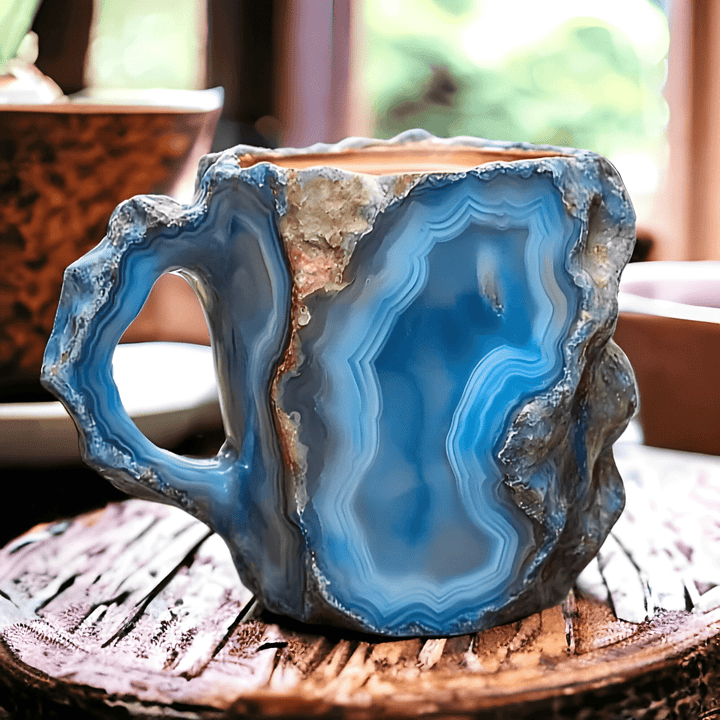 Earth - Inspired Mineral Crystal Coffee Mug - Elegant Drinkware - Lexians