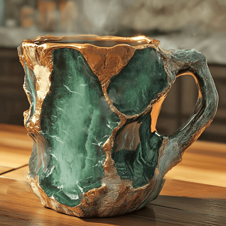Earth - Inspired Mineral Crystal Coffee Mug - Elegant Drinkware - Lexians