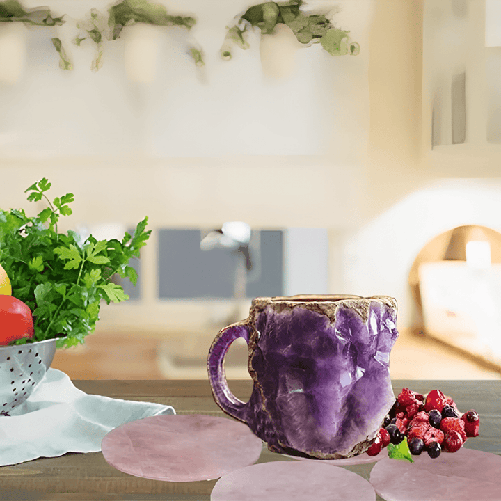 Earth - Inspired Mineral Crystal Coffee Mug - Elegant Drinkware - Lexians