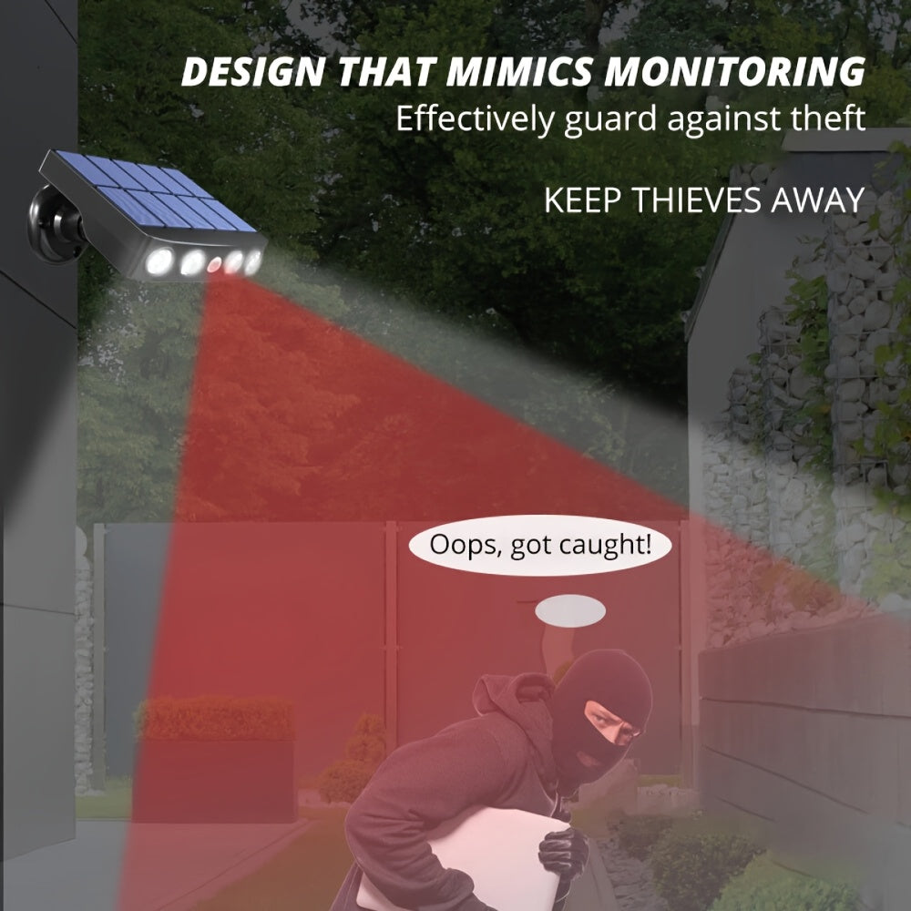 Compact Tavvitaimp18 outdoor solar security light, weatherproof & motion-activated.