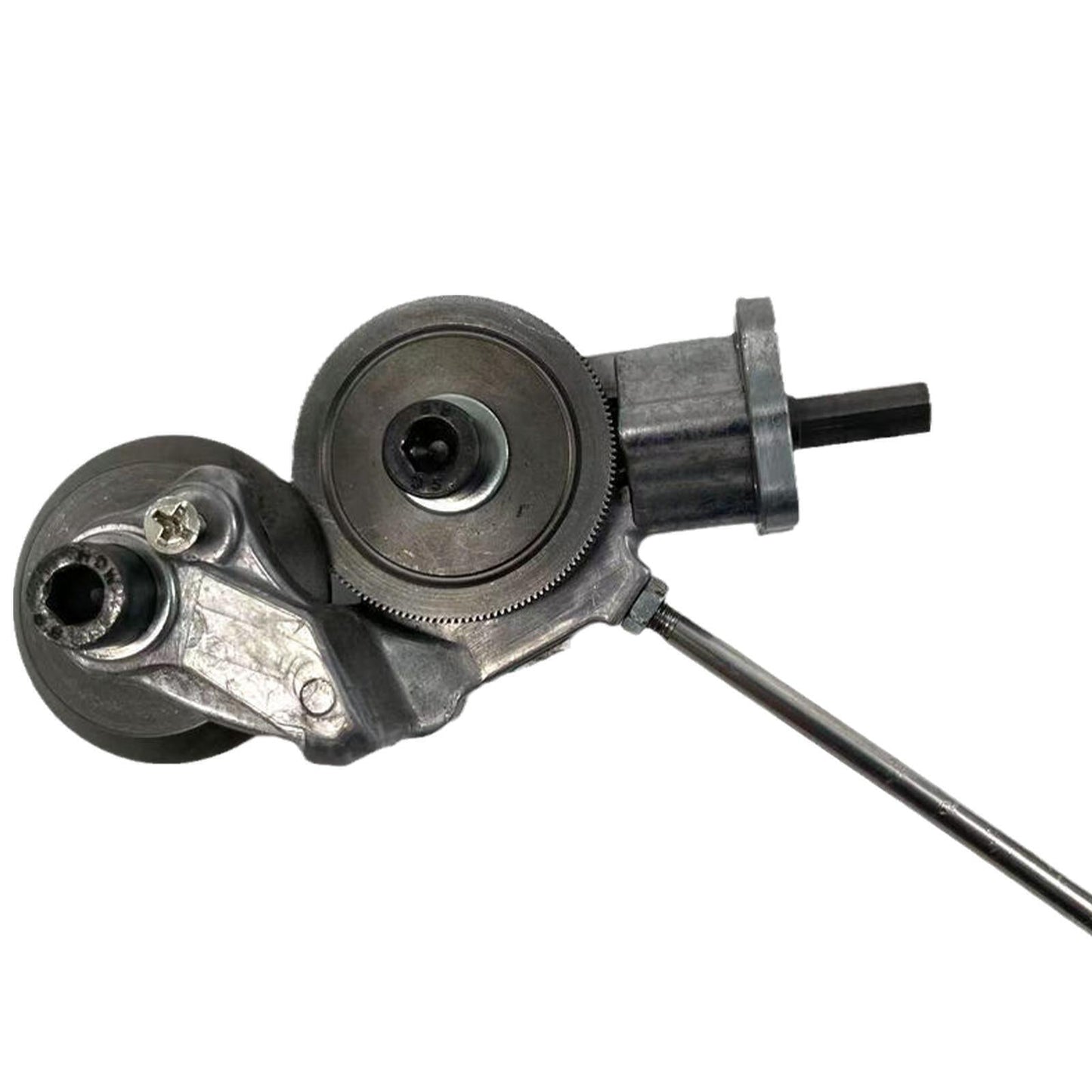 "Electric drill plate cutter for metal sheets, ergonomic design, cuts up to 3mm thick, compact and efficient tool."