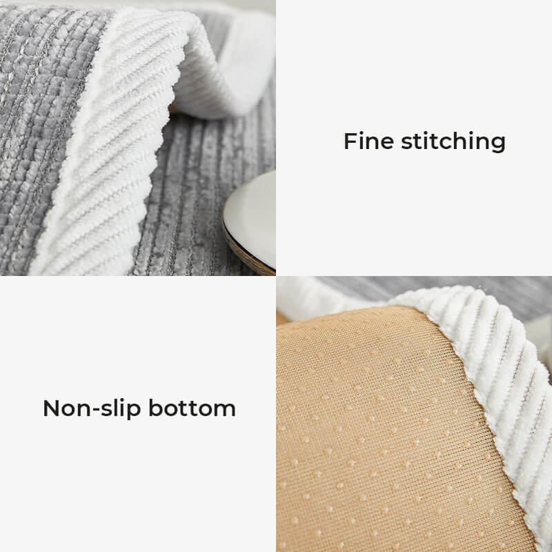 Elegant Chenille Striped Anti - Scratch Couch Cover for Living Room - Lexians