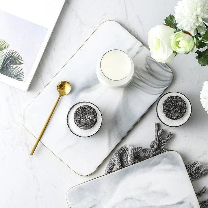 Elegant Marble Cutting Board for Kitchen - Lexians