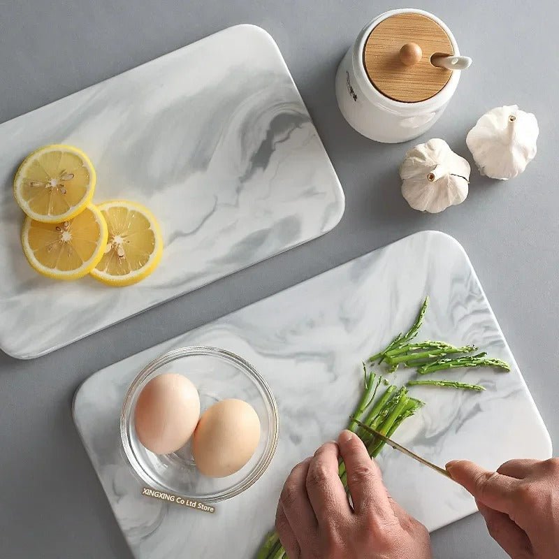 Elegant Marble Cutting Board for Kitchen - Lexians