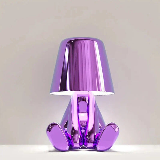 Elegant Metallic Thinker Design Table Lamp - Lexians
