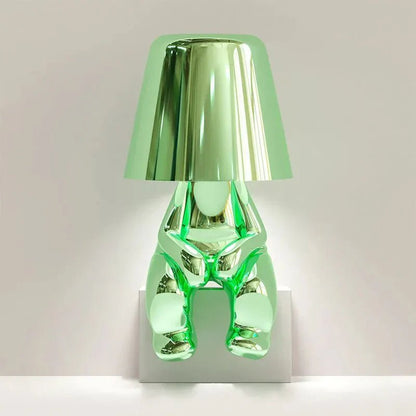 Elegant Metallic Thinker Design Table Lamp - Lexians