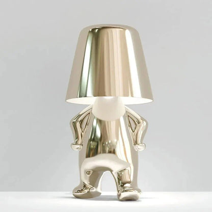 Elegant Metallic Thinker Design Table Lamp - Lexians