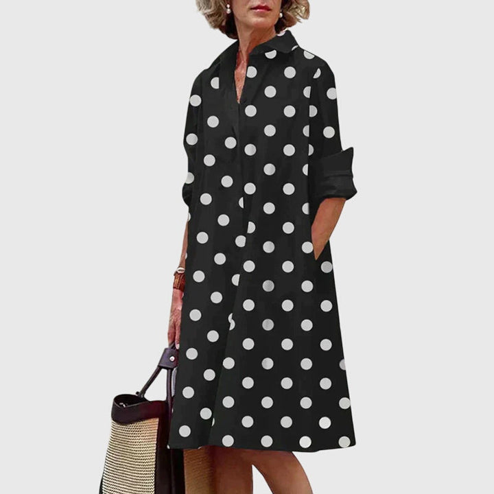 Effortless style: women's comfortable flowy dress with pockets, perfect for daily chic apparel.