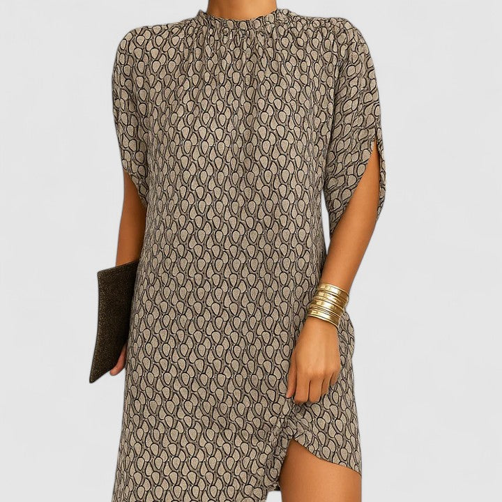 Stylish women's party maxi dress with a flowy design and elegant shoulder cutouts, great for summer evenings.