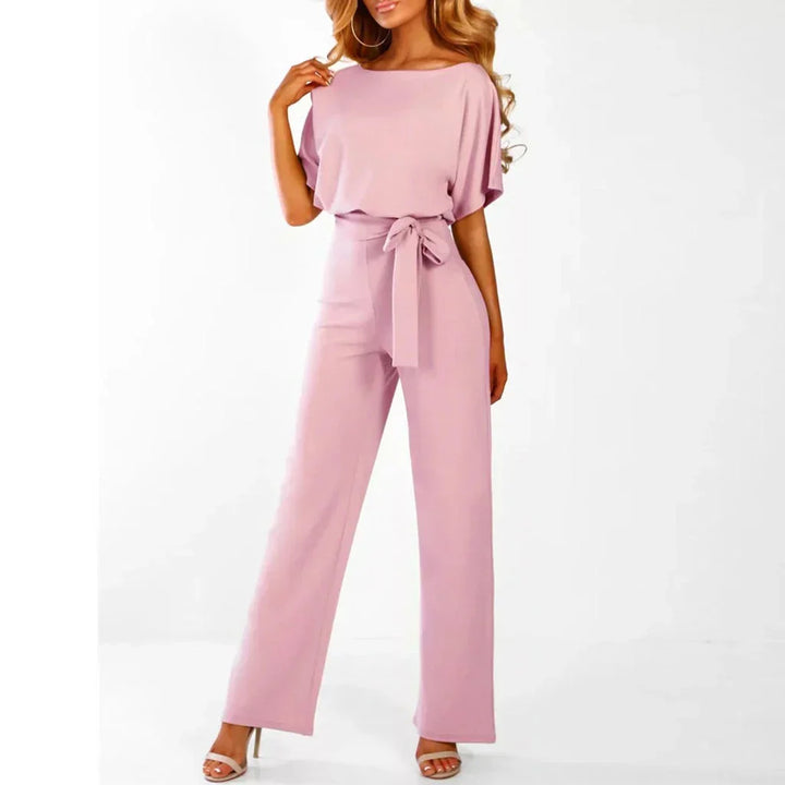 Spring/summer women's jumpsuit, elegant and versatile, showcasing a slim waist and comfortable apparel.