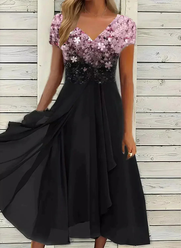 Stylish women's long maxi dress. Elegant and versatile, this comfortable gown is perfect for any occasion.