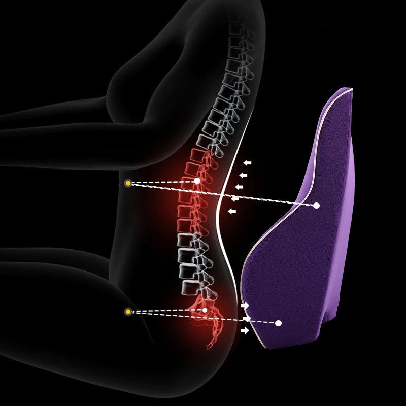 Ergonomic Lumbar Support Cushion Pillow for Back Comfort - Lexians