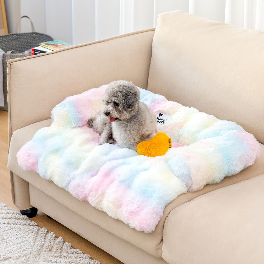 Fluffy Fuzzy Calming Dog Sofa Protector Mat - Lexians