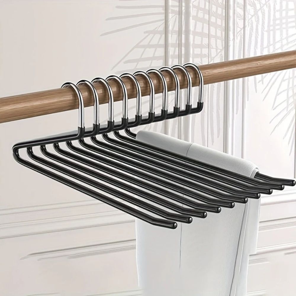 Goose Neck Z Pants Hanger for Closet Organization - 10pcs Set - Lexians