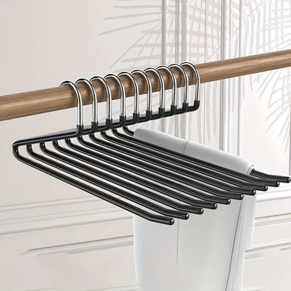 Goose Neck Z Pants Hanger for Closet Organization - 10pcs Set - Lexians